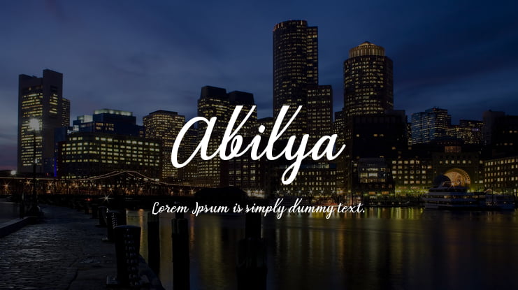 Abilya Font
