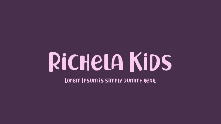 Richela Kids Font