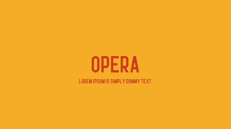 Opera Font