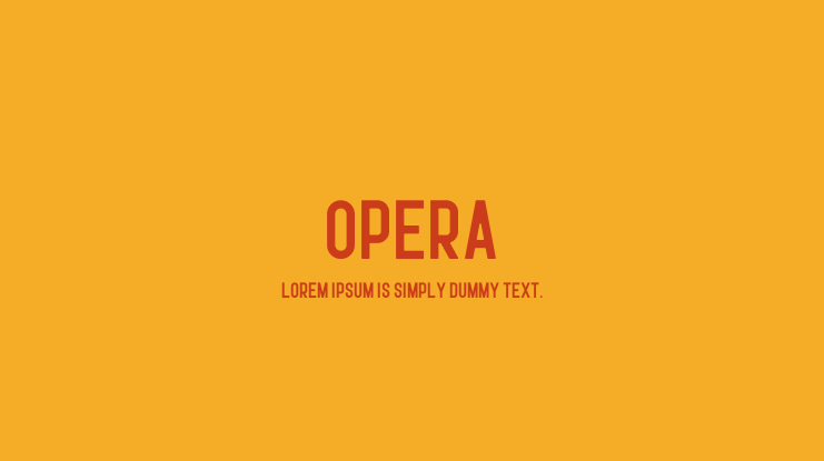 Opera Font