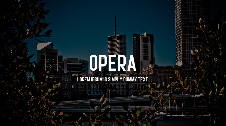 Opera Font