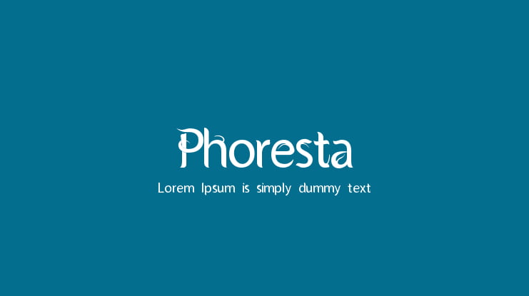 Phoresta Font