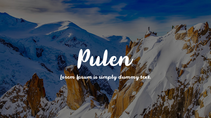 Pulen Font