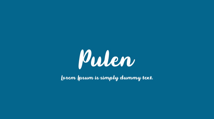 Pulen Font
