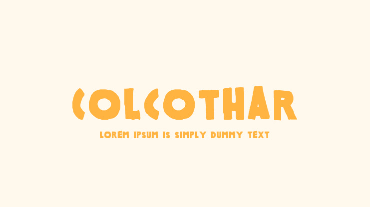 Colcothar Font