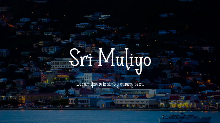 Sri Muliyo Font