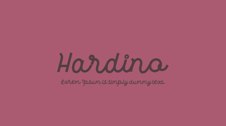 Hardino Font
