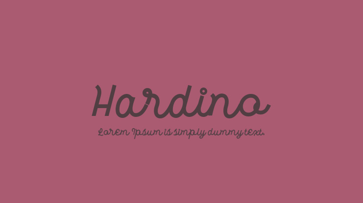 Hardino Font