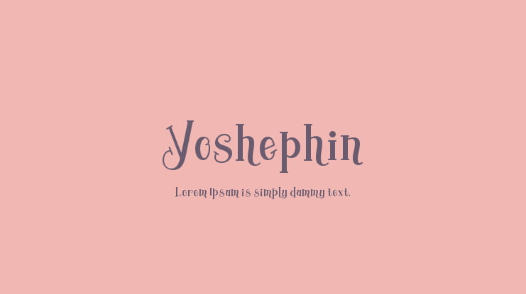 Yoshephin Font