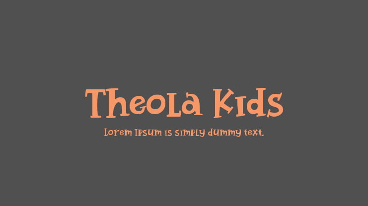 Theola Kids Font
