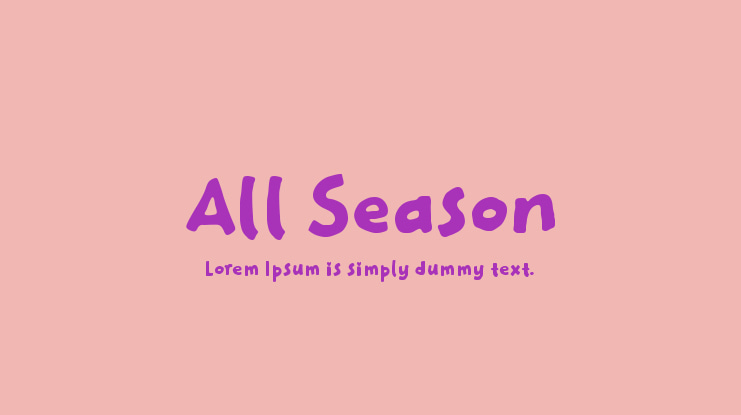All Season Font Family