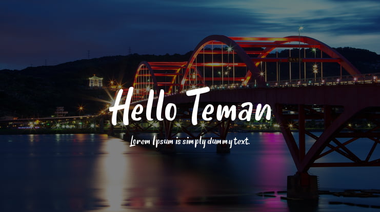Hello Teman Font Family