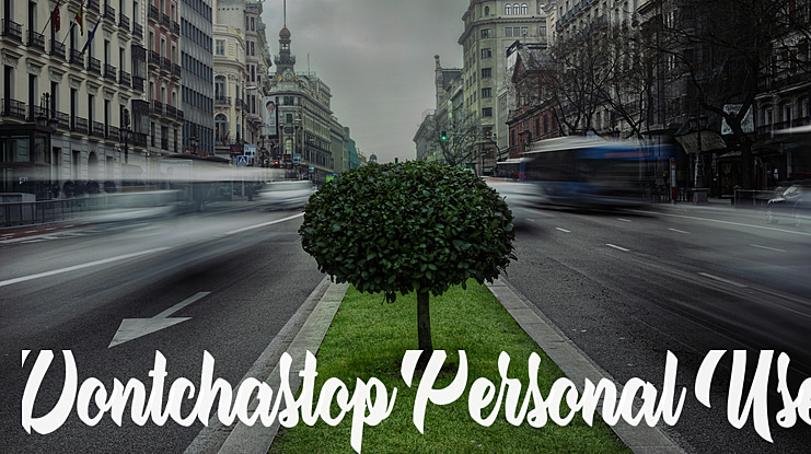 Dontchastop Personal Use Font
