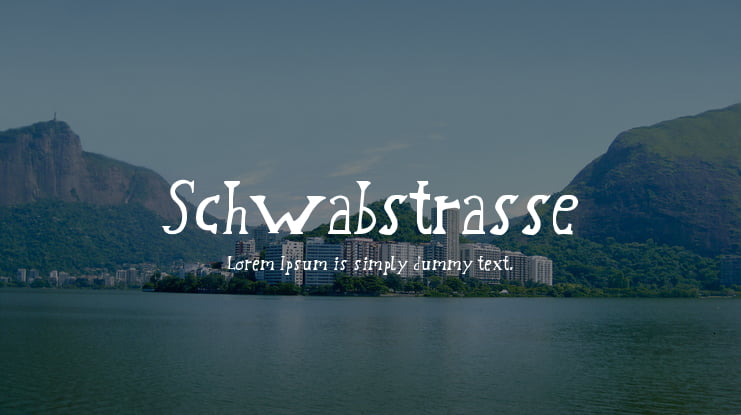 Schwabstrasse Font