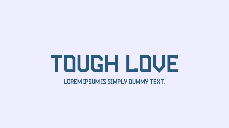 Tough Love Font