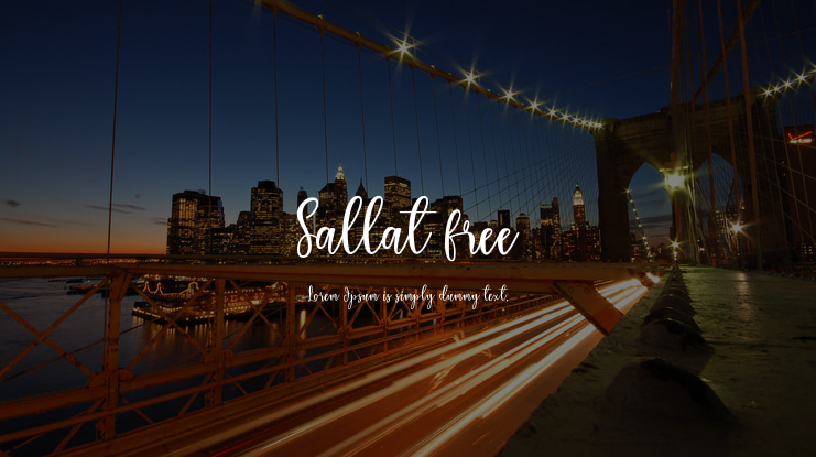 Sallat free Font