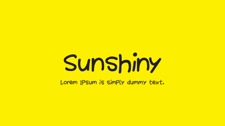 Sunshiny Font Family
