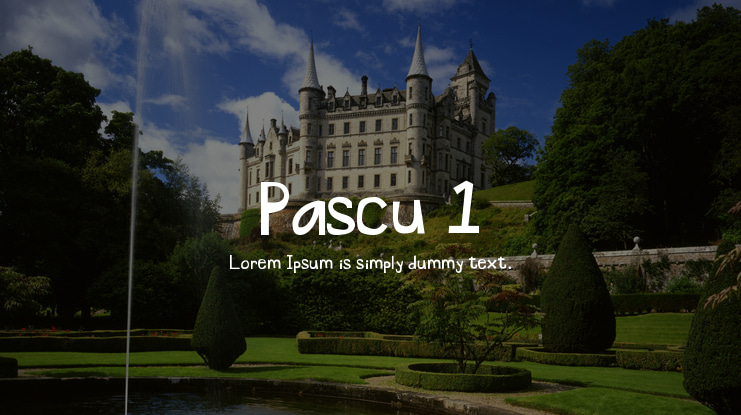 Pascu 1 Font