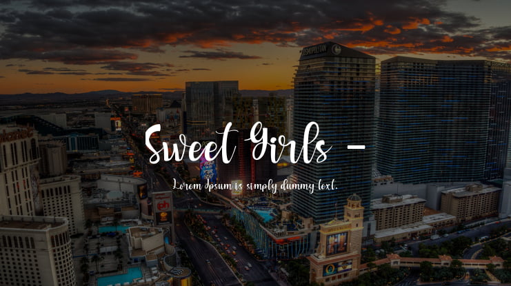 Sweet Girls - Font
