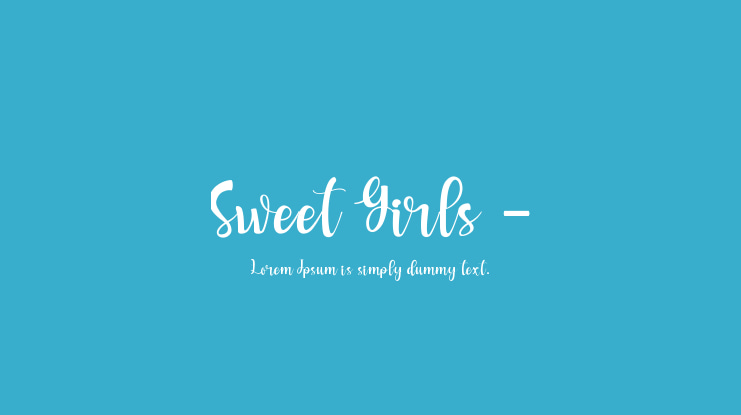 Sweet Girls - Font