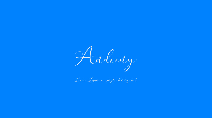 Andieny Font Family