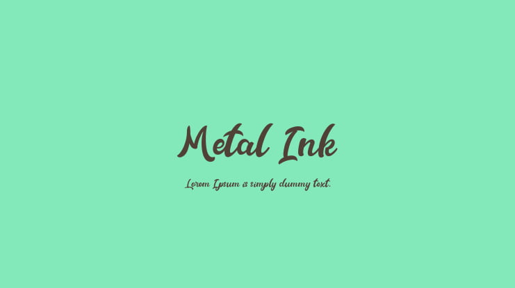 Download Free Metal Ink Font Family Download Free For Desktop Webfont Fonts Typography