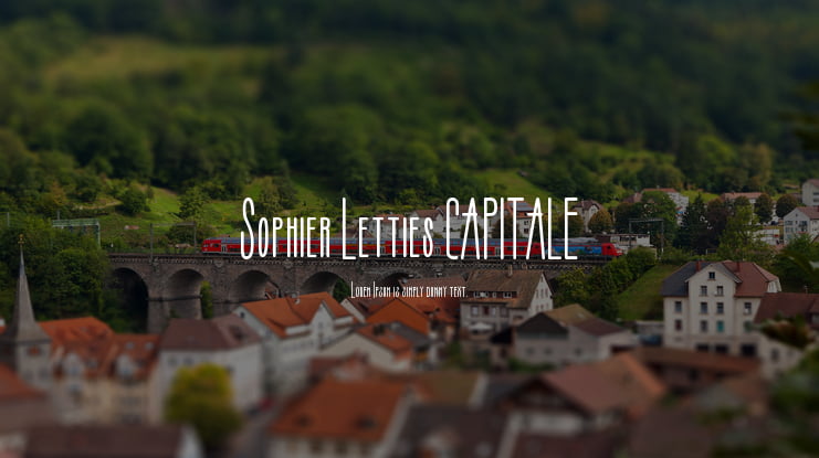 Sophier Letties CAPITALE Font Family