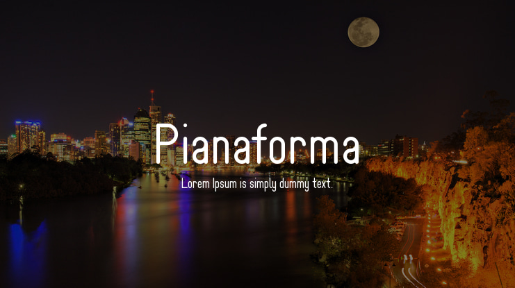 Pianaforma Font