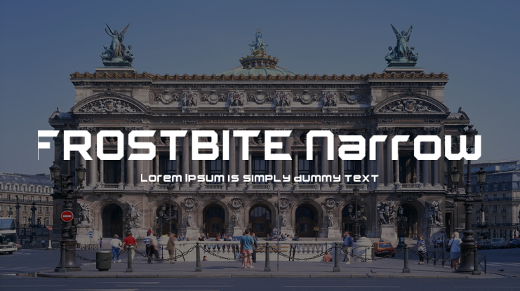 FROSTBITE Narrow Font Family