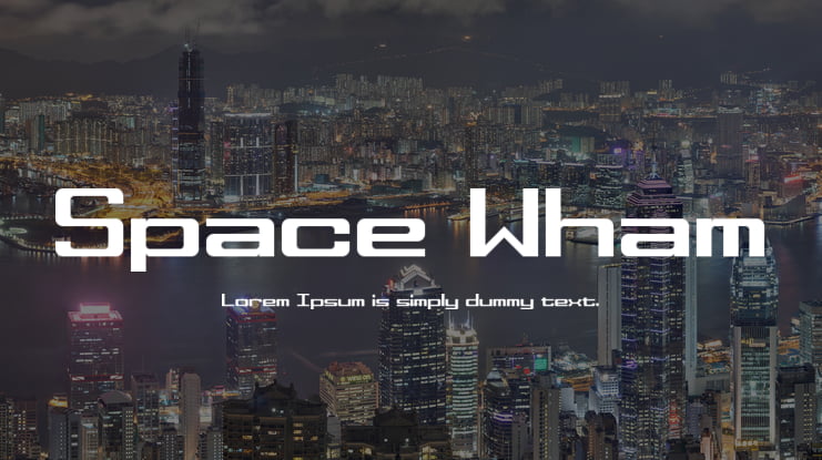 Space Wham Font