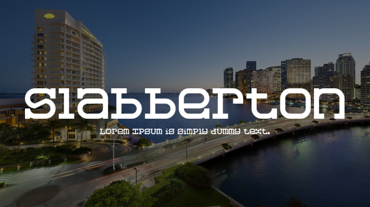 Slabberton Font