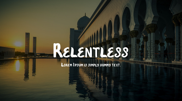 Relentless Font