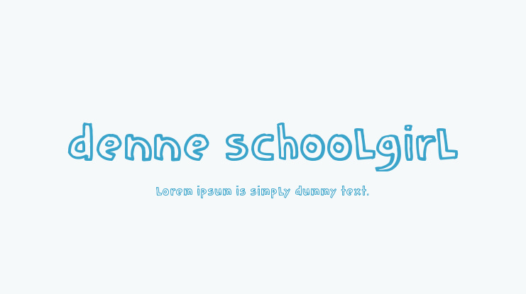 Denne schooLgirL Font