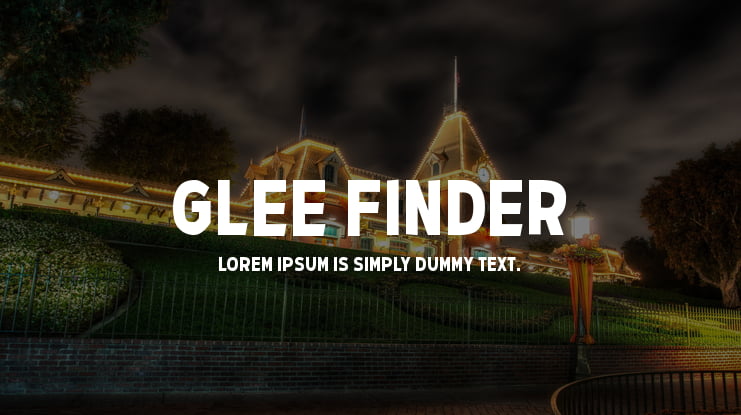 Glee Finder Font