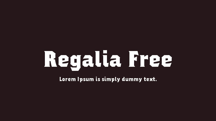Regalia Free Font