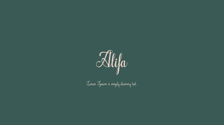 Alifa Font Family