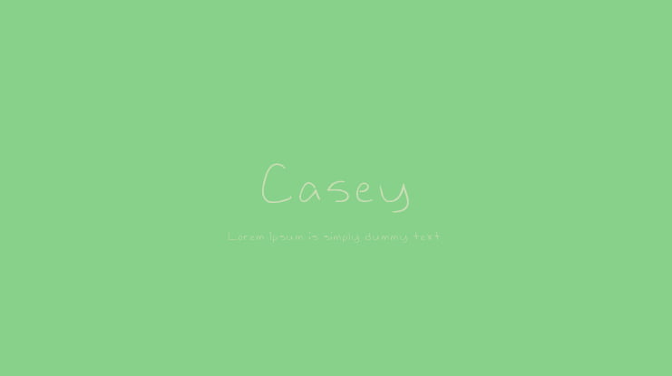 Casey Font