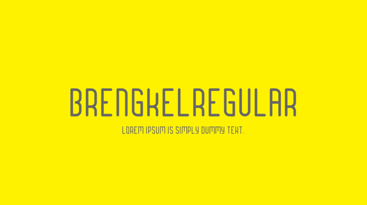 BrengkelRegular Font