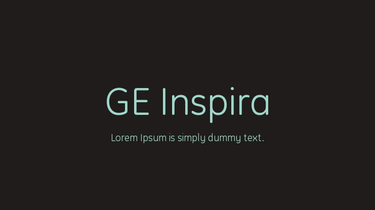 GE Inspira Font