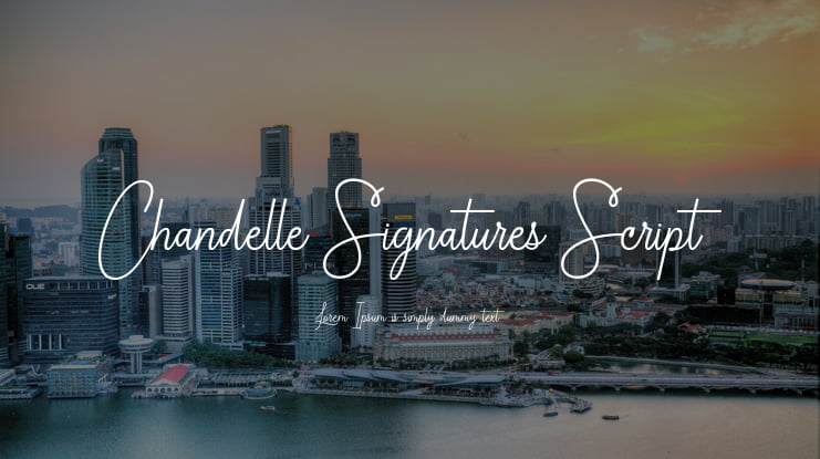 Chandelle Signatures Script Font