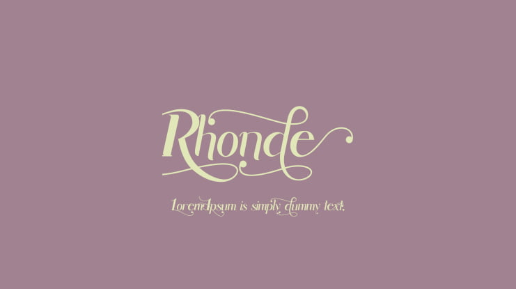 Rhonde Font