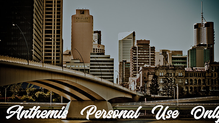Anthemis Personal Use Only Font