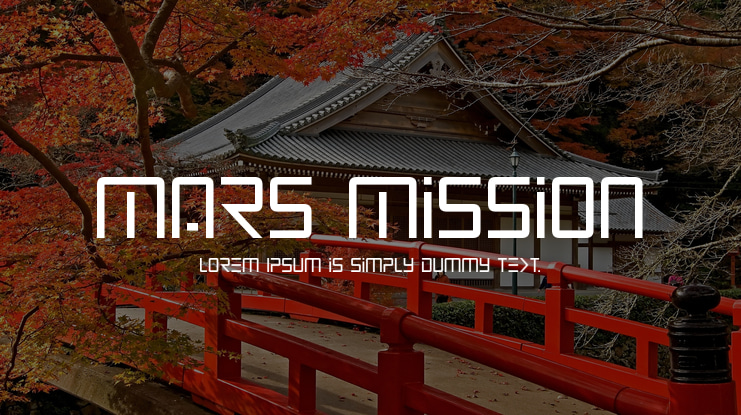 Mars Mission Font Family