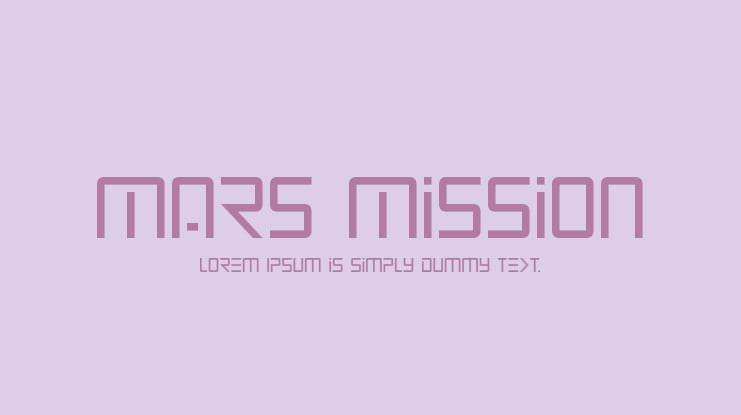 Mars Mission Font Family