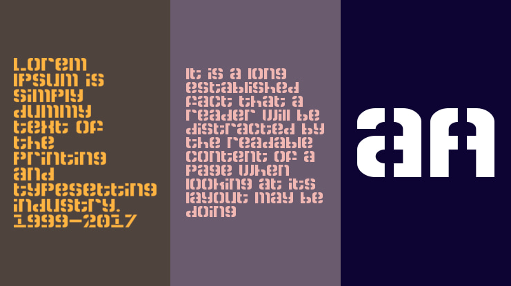 Zoia Stencil Font