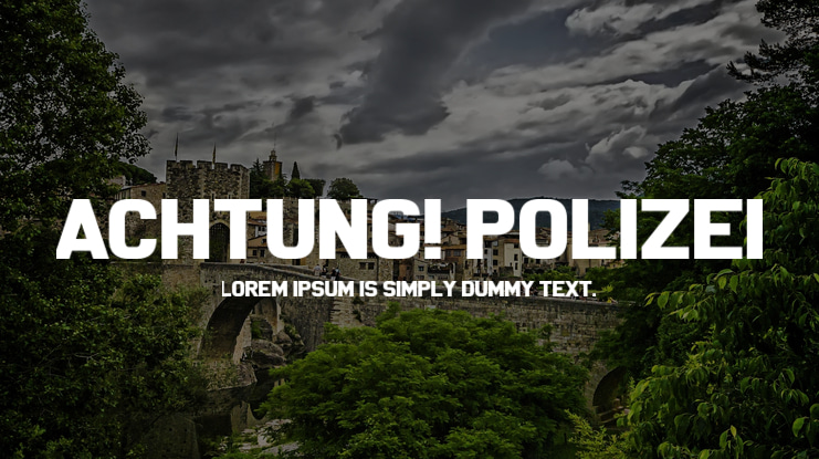 Achtung! Polizei Font
