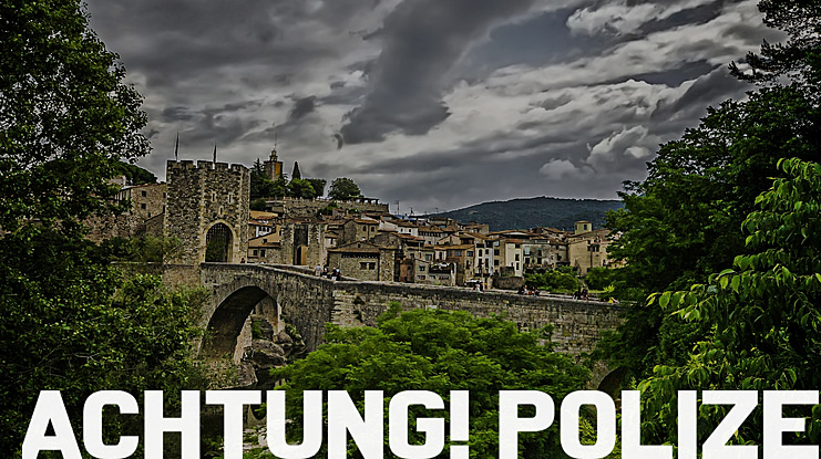 Achtung! Polizei Font