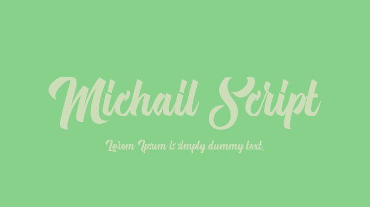 Michail Script Font
