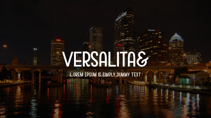 Versalita& Font Family