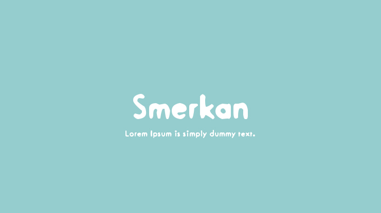 Smerkan Font